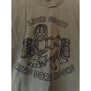 KWT Designs Read More Books Green T Shirt